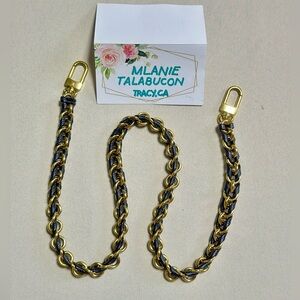 Louis Vuitton Metal and Empreinte Black Leather Shoulder Strap from MPA